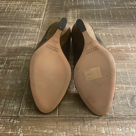 Oscar dela Renta cork wedges sz 39.5 - Picture 4 of 4